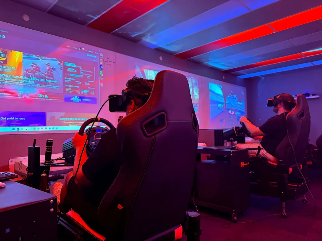 Full motion racing rigs at Sim Racing Adelaide, an indoor thing to do in Adelaide
